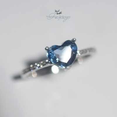 Chapter Thirteen-London Blue Topaz Happy Heart Ring